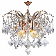 Подвесная люстра Natali Kovaltseva Morgana MORGANA 81426/4C GOLD в Краснокамске - krasnokamsk.mebel24.online | фото
