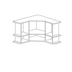 Полка угловая №859 "Ралли" в Краснокамске - krasnokamsk.mebel24.online | фото 2