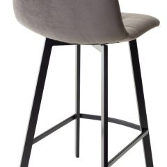 Полубарный стул CHILLI-QB SQUARE графит #14, велюр / черный каркас (H=66cm) М-City в Краснокамске - krasnokamsk.mebel24.online | фото 2