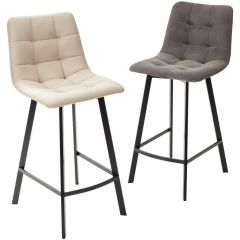 Полубарный стул CHILLI-QB SQUARE графит #14, велюр / черный каркас (H=66cm) М-City в Краснокамске - krasnokamsk.mebel24.online | фото 5