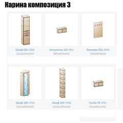 Прихожая Карина (модульная) в Краснокамске - krasnokamsk.mebel24.online | фото 8