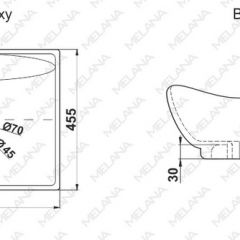 Раковина MELANA MLN-7211 в Краснокамске - krasnokamsk.mebel24.online | фото 2