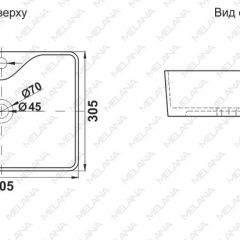 Раковина MELANA MLN-7291X в Краснокамске - krasnokamsk.mebel24.online | фото 2