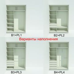 Шкаф-купе 1400 серии SOFT D1+D3+B2+PL1 (2 ящика+1штанга) профиль «Графит» в Краснокамске - krasnokamsk.mebel24.online | фото 6