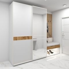 Шкаф-купе 1400 серии SOFT D6+D4+B2+PL2 (2 ящика+1штанга+1 полка) профиль «Капучино» в Краснокамске - krasnokamsk.mebel24.online | фото 4