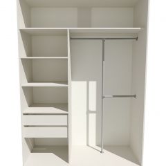 Шкаф-купе 1400 серии SOFT D8+D2+B2+PL4 (2 ящика+F обр.штанга) профиль «Графит» в Краснокамске - krasnokamsk.mebel24.online | фото 2