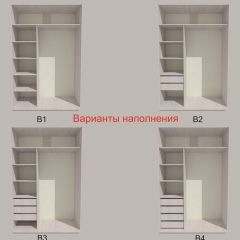 Шкаф-купе 1700 серии SILVER S4+S3Z+B2+PL1 (2 ящика+1 штанга) профиль «Серебро» в Краснокамске - krasnokamsk.mebel24.online | фото 5