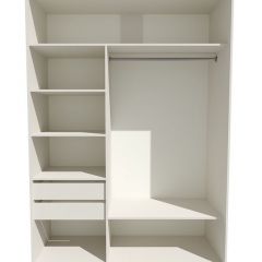 Шкаф-купе 1800 серии SOFT D6+D4+B2+PL2 (2 ящика+1штанга+1 полка) профиль «Капучино» в Краснокамске - krasnokamsk.mebel24.online | фото 2