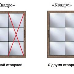 Шкаф-купе №19 Серия 3 Квадро (2000) Ясень Анкор светлый в Краснокамске - krasnokamsk.mebel24.online | фото 3
