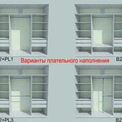Шкаф-купе 1950 серии SILVER S5+S1+S5 B22+PL2 (по 2 ящика лев/прав+1 штанга+1 полка) профиль «Серебро» в Краснокамске - krasnokamsk.mebel24.online | фото 5
