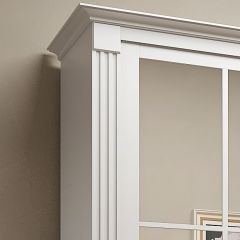 Шкаф-купе 2150 серии NEW CLASSIC K4+K4+K4+B22+PL4(по 2 ящика лев/прав+F обр.штанга) профиль «Капучино» в Краснокамске - krasnokamsk.mebel24.online | фото 4
