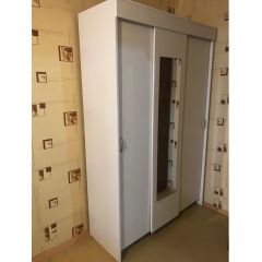 Шкаф-купе Бассо 1300 (Белый) в Краснокамске - krasnokamsk.mebel24.online | фото 4