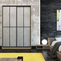 Шкаф-купе Лофт 1600 Шк16-47 (Дуб Сонома) в Краснокамске - krasnokamsk.mebel24.online | фото 13