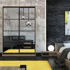 Шкаф-купе Лофт 1600 Шк16-60 (Дуб Сонома) в Краснокамске - krasnokamsk.mebel24.online | фото 9