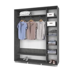 РОЛАНД Шкаф-купе Камень темный (450*1800) Р481 в Краснокамске - krasnokamsk.mebel24.online | фото 2