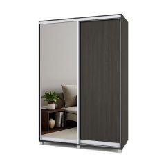 РОЛАНД Шкаф-купе с зеркалом Венге (450*1500) Р452 в Краснокамске - krasnokamsk.mebel24.online | фото 2