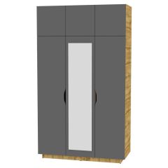 Шкаф с зеркалом "Аврора (H21_M)" в Краснокамске - krasnokamsk.mebel24.online | фото 19