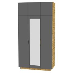 Шкаф с зеркалом "Аврора (H23_M)" в Краснокамске - krasnokamsk.mebel24.online | фото 19
