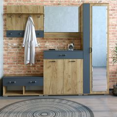 Шкаф ун-й с зеркалом НКМ Бостон Секция 5 в Краснокамске - krasnokamsk.mebel24.online | фото 2
