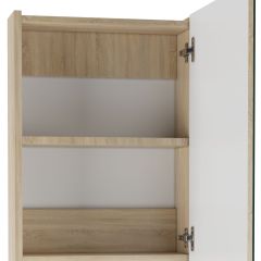 Шкаф-зеркало Мечта 50 Дуб сонома АЙСБЕРГ (DM2318HZ) в Краснокамске - krasnokamsk.mebel24.online | фото 2