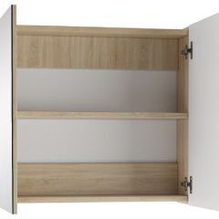 Шкаф-зеркало Мечта 60 Дуб сонома АЙСБЕРГ (DM2319HZ) в Краснокамске - krasnokamsk.mebel24.online | фото 2