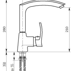 Смеситель MS-002 в Краснокамске - krasnokamsk.mebel24.online | фото 3