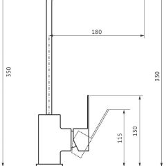 Смеситель MS-012 в Краснокамске - krasnokamsk.mebel24.online | фото 2