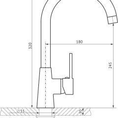 Смеситель MS-014 в Краснокамске - krasnokamsk.mebel24.online | фото 2