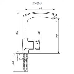 Смеситель ULGRAN U-005 в Краснокамске - krasnokamsk.mebel24.online | фото 2