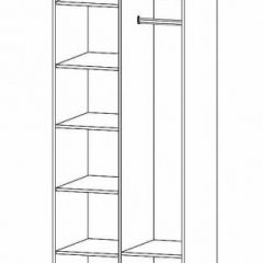 ГАММА Спальный гарнитур (модульный) дуб вотан в Краснокамске - krasnokamsk.mebel24.online | фото 10