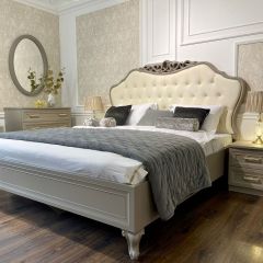 Спальня Мокко 4-х ств 1600 (серый камень) в Краснокамске - krasnokamsk.mebel24.online | фото 4