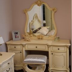 Спальный гарнитур Мона Лиза (крем) 1800 в Краснокамске - krasnokamsk.mebel24.online | фото 9