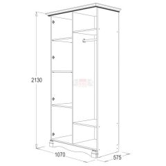 Спальный гарнитур Ольга-1Н (модульная) в Краснокамске - krasnokamsk.mebel24.online | фото 3