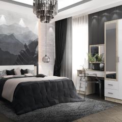 СОФИ Спальный гарнитур (модульный) в Краснокамске - krasnokamsk.mebel24.online | фото