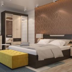 Спальный гарнитур Юнона (вариант-1) в Краснокамске - krasnokamsk.mebel24.online | фото