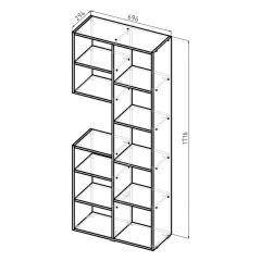 Стеллаж Элемент-2 (белый) в Краснокамске - krasnokamsk.mebel24.online | фото 6