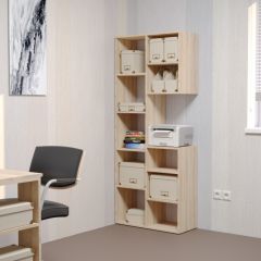 Стеллаж Элемент-2 (дуб сонома) в Краснокамске - krasnokamsk.mebel24.online | фото 3