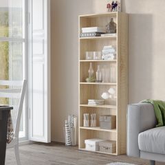 Стеллаж Лофт (Дуб сонома) в Краснокамске - krasnokamsk.mebel24.online | фото