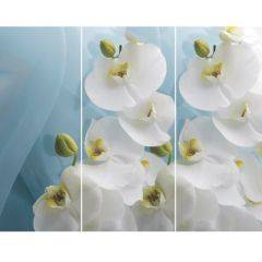 Стол Бостон-3 (Белая Орхидея) 1100/1420*700, опора Брифинг в Краснокамске - krasnokamsk.mebel24.online | фото 2