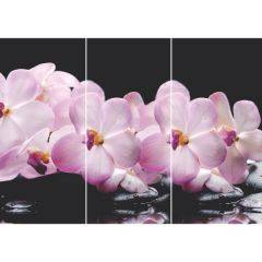 Стол Бостон-3 (Розовая Орхидея) 1100/1420*700, опора Брифинг в Краснокамске - krasnokamsk.mebel24.online | фото 2