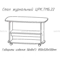 Стол журнальный №22 в Краснокамске - krasnokamsk.mebel24.online | фото 3