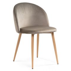 Стул на металлокаркасе Aldo beige / wood в Краснокамске - krasnokamsk.mebel24.online | фото 1