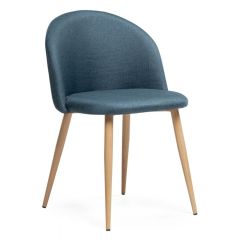 Стул на металлокаркасе Aldo blue / wood в Краснокамске - krasnokamsk.mebel24.online | фото