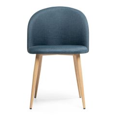 Стул на металлокаркасе Aldo blue / wood в Краснокамске - krasnokamsk.mebel24.online | фото 2