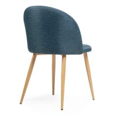 Стул на металлокаркасе Aldo blue / wood в Краснокамске - krasnokamsk.mebel24.online | фото 4