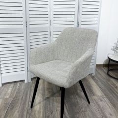 Стул BRANDY WZ2042-19 галечный серый фактурный велюр/ черный каркас М-City в Краснокамске - krasnokamsk.mebel24.online | фото 5