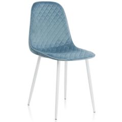 Стул на металлокаркасе Capri blue / white в Краснокамске - krasnokamsk.mebel24.online | фото 1