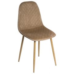 Стул на металлокаркасе Capri dark beige / wood в Краснокамске - krasnokamsk.mebel24.online | фото 10