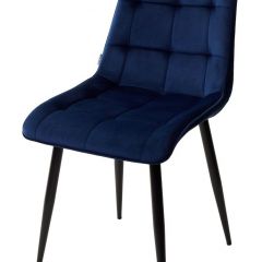 Стул CHIC BLUVEL-86 NAVY BLUE / черный каркас М-City в Краснокамске - krasnokamsk.mebel24.online | фото