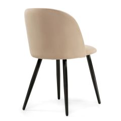 Стул на металлокаркасе Gabi 1 dark beige / black в Краснокамске - krasnokamsk.mebel24.online | фото 3